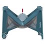 Patut pliant, Lionelo, Flower, Cu doua nivele, Cu arcada, Geanta transport, Masuta de infasat, Bara cu jucarii, Fereastra laterala, 120x60 cm, Conform cu standardele europeane de securitate EN 716 si EN12221, Verde - 9