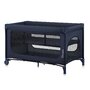 Patut pliant, Lionelo, Jasmin Easy Fold, Pana la 15 kg, Usor de pliat, Cu doua nivele, Cu saltea ergonomica T25, Cu intrare laterala cu fermoar, 2 roti cu frana, 123 x 67 cm, Conform cu EN 716, 0-36 luni, Albastru