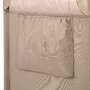 Patut pliant, Lionelo, Jasmin Easy Fold, Pana la 15 kg, Usor de pliat, Cu doua nivele, Cu saltea ergonomica T25, Cu intrare laterala cu fermoar, 2 roti cu frana, 123 x 67 cm, Conform cu EN 716, 0-36 luni, Bej - 11
