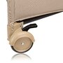 Patut pliant, Lionelo, Jasmin Easy Fold, Pana la 15 kg, Usor de pliat, Cu doua nivele, Cu saltea ergonomica T25, Cu intrare laterala cu fermoar, 2 roti cu frana, 123 x 67 cm, Conform cu EN 716, 0-36 luni, Bej - 12