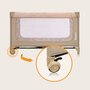 Patut pliant, Lionelo, Jasmin Easy Fold, Pana la 15 kg, Usor de pliat, Cu doua nivele, Cu saltea ergonomica T25, Cu intrare laterala cu fermoar, 2 roti cu frana, 123 x 67 cm, Conform cu EN 716, 0-36 luni, Bej - 25