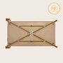 Patut pliant, Lionelo, Jasmin Easy Fold, Pana la 15 kg, Usor de pliat, Cu doua nivele, Cu saltea ergonomica T25, Cu intrare laterala cu fermoar, 2 roti cu frana, 123 x 67 cm, Conform cu EN 716, 0-36 luni, Bej - 26
