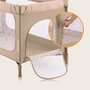 Patut pliant, Lionelo, Jasmin Easy Fold, Pana la 15 kg, Usor de pliat, Cu doua nivele, Cu saltea ergonomica T25, Cu intrare laterala cu fermoar, 2 roti cu frana, 123 x 67 cm, Conform cu EN 716, 0-36 luni, Bej - 27