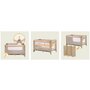 Patut pliant, Lionelo, Jasmin Easy Fold, Pana la 15 kg, Usor de pliat, Cu doua nivele, Cu saltea ergonomica T25, Cu intrare laterala cu fermoar, 2 roti cu frana, 123 x 67 cm, Conform cu EN 716, 0-36 luni, Bej - 29