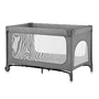 Patut pliant, Lionelo, Jasmin Easy Fold, Pana la 15 kg, Usor de pliat, Cu doua nivele, Cu saltea ergonomica T25, Cu intrare laterala cu fermoar, 2 roti cu frana, 123 x 67 cm, Conform cu EN 716, 0-36 luni, Gri - 3