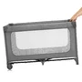 Patut pliant, Lionelo, Jasmin Easy Fold, Pana la 15 kg, Usor de pliat, Cu doua nivele, Cu saltea ergonomica T25, Cu intrare laterala cu fermoar, 2 roti cu frana, 123 x 67 cm, Conform cu EN 716, 0-36 luni, Gri - 8