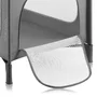 Patut pliant, Lionelo, Jasmin Easy Fold, Pana la 15 kg, Usor de pliat, Cu doua nivele, Cu saltea ergonomica T25, Cu intrare laterala cu fermoar, 2 roti cu frana, 123 x 67 cm, Conform cu EN 716, 0-36 luni, Gri - 10