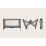 Patut pliant, Lionelo, Jasmin Easy Fold, Pana la 15 kg, Usor de pliat, Cu doua nivele, Cu saltea ergonomica T25, Cu intrare laterala cu fermoar, 2 roti cu frana, 123 x 67 cm, Conform cu EN 716, 0-36 luni, Gri - 21