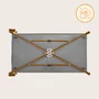 Patut pliant, Lionelo, Jasmin Easy Fold, Pana la 15 kg, Usor de pliat, Cu doua nivele, Cu saltea ergonomica T25, Cu intrare laterala cu fermoar, 2 roti cu frana, 123 x 67 cm, Conform cu EN 716, 0-36 luni, Gri - 27