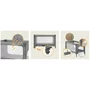Patut pliant, Lionelo, Jasmin Easy Fold, Pana la 15 kg, Usor de pliat, Cu doua nivele, Cu saltea ergonomica T25, Cu intrare laterala cu fermoar, 2 roti cu frana, 123 x 67 cm, Conform cu EN 716, 0-36 luni, Gri - 31