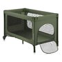 Patut pliant, Lionelo, Jasmin Easy Fold, Pana la 15 kg, Usor de pliat, Cu doua nivele, Cu saltea ergonomica T25, Cu intrare laterala cu fermoar, 2 roti cu frana, 123 x 67 cm, Conform cu EN 716, 0-36 luni, Verde - 7