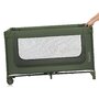 Patut pliant, Lionelo, Jasmin Easy Fold, Pana la 15 kg, Usor de pliat, Cu doua nivele, Cu saltea ergonomica T25, Cu intrare laterala cu fermoar, 2 roti cu frana, 123 x 67 cm, Conform cu EN 716, 0-36 luni, Verde - 10
