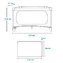 Patut pliant, Lionelo, Jasmin Easy Fold, Pana la 15 kg, Usor de pliat, Cu doua nivele, Cu saltea ergonomica T25, Cu intrare laterala cu fermoar, 2 roti cu frana, 123 x 67 cm, Conform cu EN 716, 0-36 luni, Verde - 34