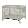 Patut pliant, Lionelo, Laura, 102 x 74 cm, Cu doua nivele, Functie de tarc, Cu roti, Include salteluta si geanta de transport, Pereti din plasa, Deschidere laterala, Pana la 15 kg, 0 luni +, Bej - 5
