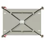 Patut pliant, Lionelo, Laura, 102 x 74 cm, Cu doua nivele, Functie de tarc, Cu roti, Include salteluta si geanta de transport, Pereti din plasa, Deschidere laterala, Pana la 15 kg, 0 luni +, Bej - 11