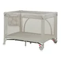 Patut pliant, Lionelo, Laura, 102 x 74 cm, Cu doua nivele, Functie de tarc, Cu roti, Include salteluta si geanta de transport, Pereti din plasa, Deschidere laterala, Pana la 15 kg, 0 luni +, Bej - 7