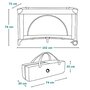 Patut pliant, Lionelo, Laura, 102 x 74 cm, Cu doua nivele, Functie de tarc, Cu roti, Include salteluta si geanta de transport, Pereti din plasa, Deschidere laterala, Pana la 15 kg, 0 luni +, Gri - 30