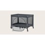 Patut pliant, Lionelo, Laura, 102 x 74 cm, Cu doua nivele, Functie de tarc, Cu roti, Include salteluta si geanta de transport, Pereti din plasa, Deschidere laterala, Pana la 15 kg, 0 luni +, Gri - 15