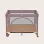 Patut pliant, Lionelo, Laura, 102 x 74 cm, Cu doua nivele, Functie de tarc, Cu roti, Include salteluta si geanta de transport, Pereti din plasa, Deschidere laterala, Pana la 15 kg, 0 luni +, Roz - 10