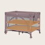 Patut pliant, Lionelo, Laura, 102 x 74 cm, Cu doua nivele, Functie de tarc, Cu roti, Include salteluta si geanta de transport, Pereti din plasa, Deschidere laterala, Pana la 15 kg, 0 luni +, Roz - 11