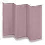 Patut pliant, Lionelo, Laura, 102 x 74 cm, Cu doua nivele, Functie de tarc, Cu roti, Include salteluta si geanta de transport, Pereti din plasa, Deschidere laterala, Pana la 15 kg, 0 luni +, Roz - 22
