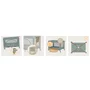 Patut pliant, Lionelo, Laura, 102 x 74 cm, Cu doua nivele, Functie de tarc, Cu roti, Include salteluta si geanta de transport, Pereti din plasa, Deschidere laterala, Pana la 15 kg, 0 luni +, Verde - 25