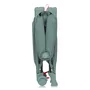 Patut pliant, Lionelo, Laura, 102 x 74 cm, Cu doua nivele, Functie de tarc, Cu roti, Include salteluta si geanta de transport, Pereti din plasa, Deschidere laterala, Pana la 15 kg, 0 luni +, Verde - 16