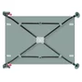 Patut pliant, Lionelo, Laura, 102 x 74 cm, Cu doua nivele, Functie de tarc, Cu roti, Include salteluta si geanta de transport, Pereti din plasa, Deschidere laterala, Pana la 15 kg, 0 luni +, Verde - 21