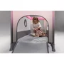 Patut pliant, Lionelo, Stefi, Cu un nivel, Cu intrare laterala cu fermoar, 2 roti, 120x60 cm, Conform cu standardul european de securitate EN 716, Albastru - 21