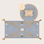 Patut pliant, Lionelo, Stefi, Cu un nivel, Cu intrare laterala cu fermoar, 2 roti, 120x60 cm, Conform cu standardul european de securitate EN 716, Albastru - 17
