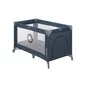 Patut pliant, Lionelo, Stefi, Cu un nivel, Cu intrare laterala cu fermoar, 2 roti, 120x60 cm, Conform cu standardul european de securitate EN 716, Albastru - 7