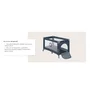Patut pliant, Lionelo, Stefi, Cu un nivel, Cu intrare laterala cu fermoar, 2 roti, 120x60 cm, Conform cu standardul european de securitate EN 716, Albastru - 26