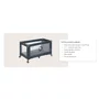 Patut pliant, Lionelo, Stefi, Cu un nivel, Cu intrare laterala cu fermoar, 2 roti, 120x60 cm, Conform cu standardul european de securitate EN 716, Albastru - 27