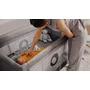 Patut pliant, Lionelo, Stefi Plus, Cu doua nivele, Cu intrare laterala cu fermoar, 2 roti, 120 x 60 cm, Conform cu standardul european de securitate EN 716, Bej - 26