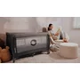 Patut pliant, Lionelo, Stefi Plus, Cu doua nivele, Cu intrare laterala cu fermoar, 2 roti, 120 x 60 cm, Conform cu standardul european de securitate EN 716, Bej - 29