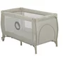 Patut pliant, Lionelo, Stefi Plus, Cu doua nivele, Cu intrare laterala cu fermoar, 2 roti, 120 x 60 cm, Conform cu standardul european de securitate EN 716, Bej - 8