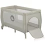 Patut pliant, Lionelo, Stefi Plus, Cu doua nivele, Cu intrare laterala cu fermoar, 2 roti, 120 x 60 cm, Conform cu standardul european de securitate EN 716, Bej