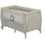 Patut pliant, Lionelo, Stefi Plus, Cu doua nivele, Cu intrare laterala cu fermoar, 2 roti, 120 x 60 cm, Conform cu standardul european de securitate EN 716, Bej - 6