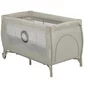Patut pliant, Lionelo, Stefi Plus, Cu doua nivele, Cu intrare laterala cu fermoar, 2 roti, 120 x 60 cm, Conform cu standardul european de securitate EN 716, Bej - 7