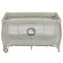 Patut pliant, Lionelo, Stefi Plus, Cu doua nivele, Cu intrare laterala cu fermoar, 2 roti, 120 x 60 cm, Conform cu standardul european de securitate EN 716, Bej - 5