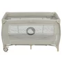 Patut pliant, Lionelo, Stefi Plus, Cu doua nivele, Cu intrare laterala cu fermoar, 2 roti, 120 x 60 cm, Conform cu standardul european de securitate EN 716, Bej - 6