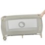 Patut pliant, Lionelo, Stefi Plus, Cu doua nivele, Cu intrare laterala cu fermoar, 2 roti, 120 x 60 cm, Conform cu standardul european de securitate EN 716, Bej - 8