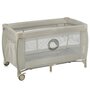 Patut pliant, Lionelo, Stefi Plus, Cu doua nivele, Cu intrare laterala cu fermoar, 2 roti, 120 x 60 cm, Conform cu standardul european de securitate EN 716, Bej - 9