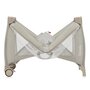 Patut pliant, Lionelo, Stefi Plus, Cu doua nivele, Cu intrare laterala cu fermoar, 2 roti, 120 x 60 cm, Conform cu standardul european de securitate EN 716, Bej - 10