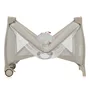Patut pliant, Lionelo, Stefi Plus, Cu doua nivele, Cu intrare laterala cu fermoar, 2 roti, 120 x 60 cm, Conform cu standardul european de securitate EN 716, Bej - 11