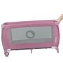 Patut pliant, Lionelo, Stefi Plus, Cu doua nivele, Cu intrare laterala cu fermoar, 2 roti, 120 x 60 cm, Conform cu standardul european de securitate EN 716, Roz - 9