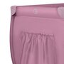 Patut pliant, Lionelo, Stefi Plus, Cu doua nivele, Cu intrare laterala cu fermoar, 2 roti, 120 x 60 cm, Conform cu standardul european de securitate EN 716, Roz - 11