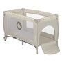 Patut pliant, Lionelo, Sven Plus, 120x60 cm, Cu doua nivele, Cu arcada jucarii, masuta de infasat, vibratii, melodii, conform cu standardele europeane de securitate EN716 si EN12221, Bej Latte - 11
