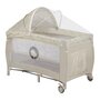 Patut pliant, Lionelo, Sven Plus, 120x60 cm, Cu doua nivele, Cu arcada jucarii, masuta de infasat, vibratii, melodii, conform cu standardele europeane de securitate EN716 si EN12221, Bej Latte - 7