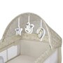 Patut pliant, Lionelo, Sven Plus, 120x60 cm, Cu doua nivele, Cu arcada jucarii, masuta de infasat, vibratii, melodii, conform cu standardele europeane de securitate EN716 si EN12221, Bej Latte - 19